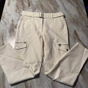 White House Black Market Off-White Cargo Pants